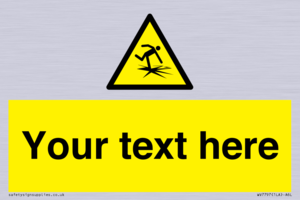 Custom warning thin ice